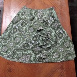 Ann Taylor Paisley Skirt 0 Petite
